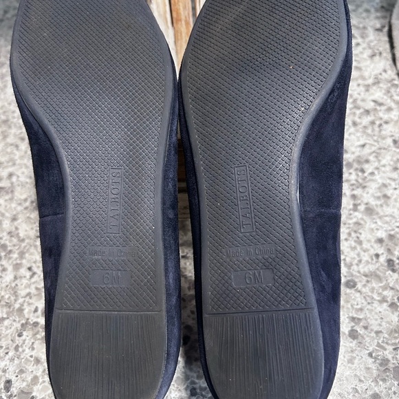 Talbots Women's Navy Suede Ballet Flats Size 6M - Picture 7 of 9
